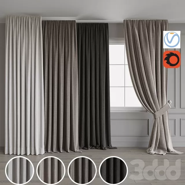 DECORATION – CURTAIN – 3D MODELS – FREE DOWNLOAD – 3564