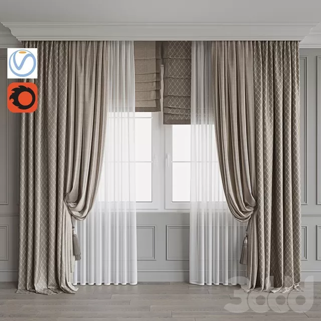DECORATION – CURTAIN – 3D MODELS – FREE DOWNLOAD – 3566