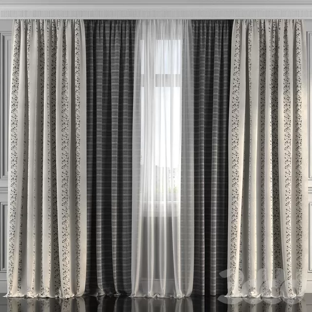 DECORATION – CURTAIN – 3D MODELS – FREE DOWNLOAD – 3569