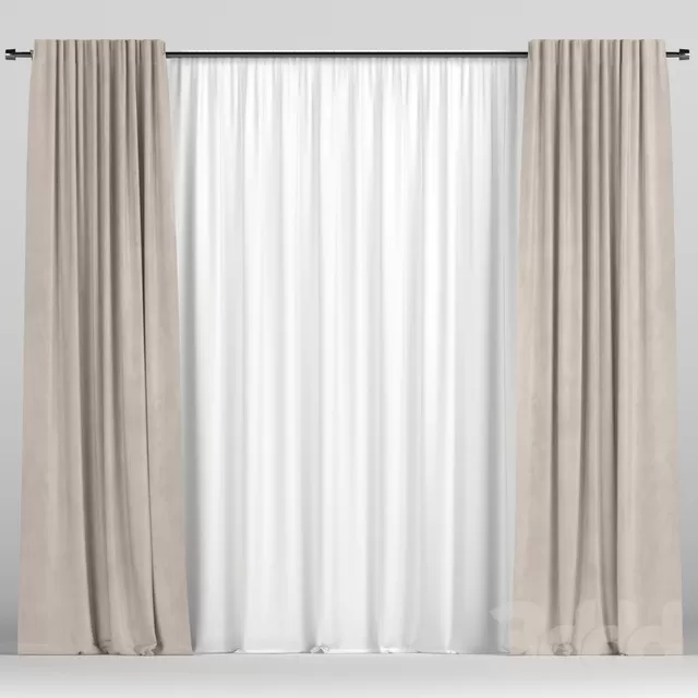 DECORATION – CURTAIN – 3D MODELS – FREE DOWNLOAD – 3570