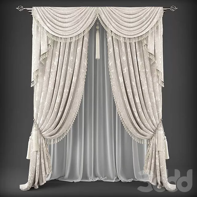 DECORATION – CURTAIN – 3D MODELS – FREE DOWNLOAD – 3576