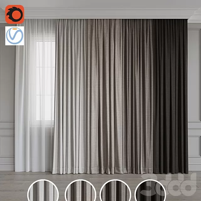 DECORATION – CURTAIN – 3D MODELS – FREE DOWNLOAD – 3583