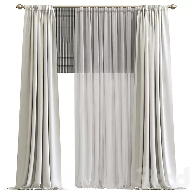 DECORATION – CURTAIN – 3D MODELS – FREE DOWNLOAD – 3594
