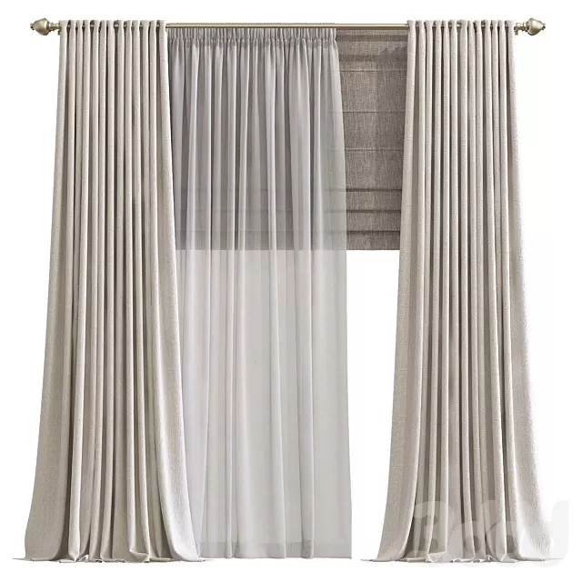 DECORATION – CURTAIN – 3D MODELS – FREE DOWNLOAD – 3596