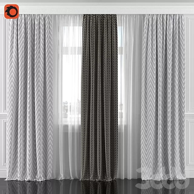 DECORATION – CURTAIN – 3D MODELS – FREE DOWNLOAD – 3603