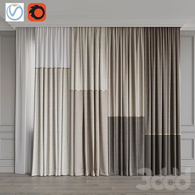 DECORATION – CURTAIN – 3D MODELS – FREE DOWNLOAD – 3605