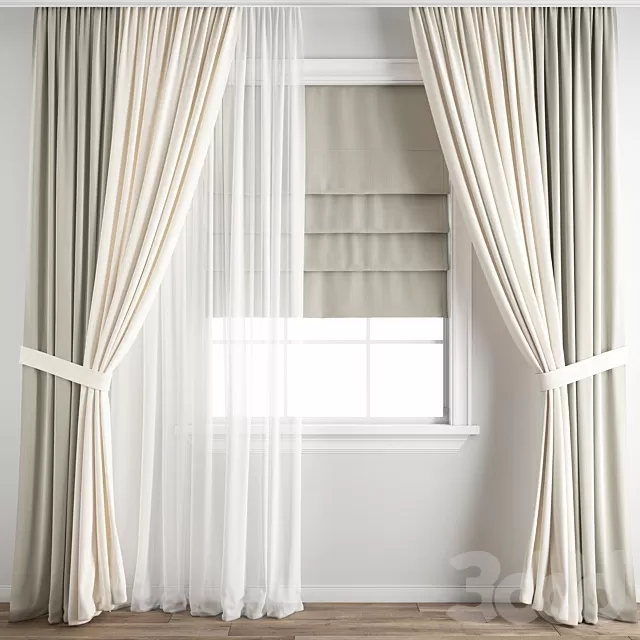 DECORATION – CURTAIN – 3D MODELS – FREE DOWNLOAD – 3613