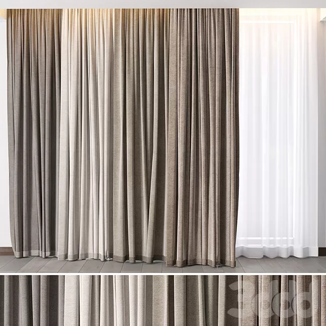 DECORATION – CURTAIN – 3D MODELS – FREE DOWNLOAD – 3614