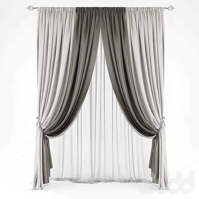 DECORATION – CURTAIN – 3D MODELS – FREE DOWNLOAD – 3616