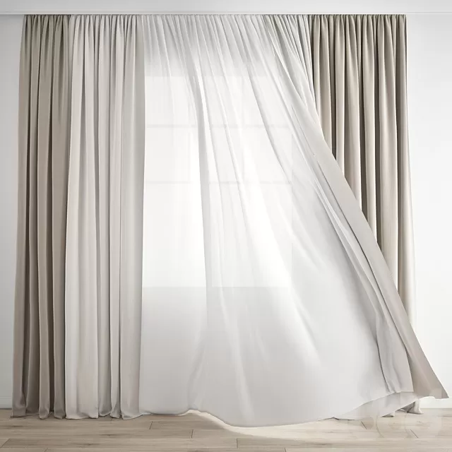 DECORATION – CURTAIN – 3D MODELS – FREE DOWNLOAD – 3621