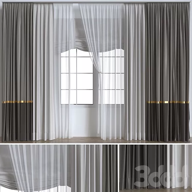 DECORATION – CURTAIN – 3D MODELS – FREE DOWNLOAD – 3630