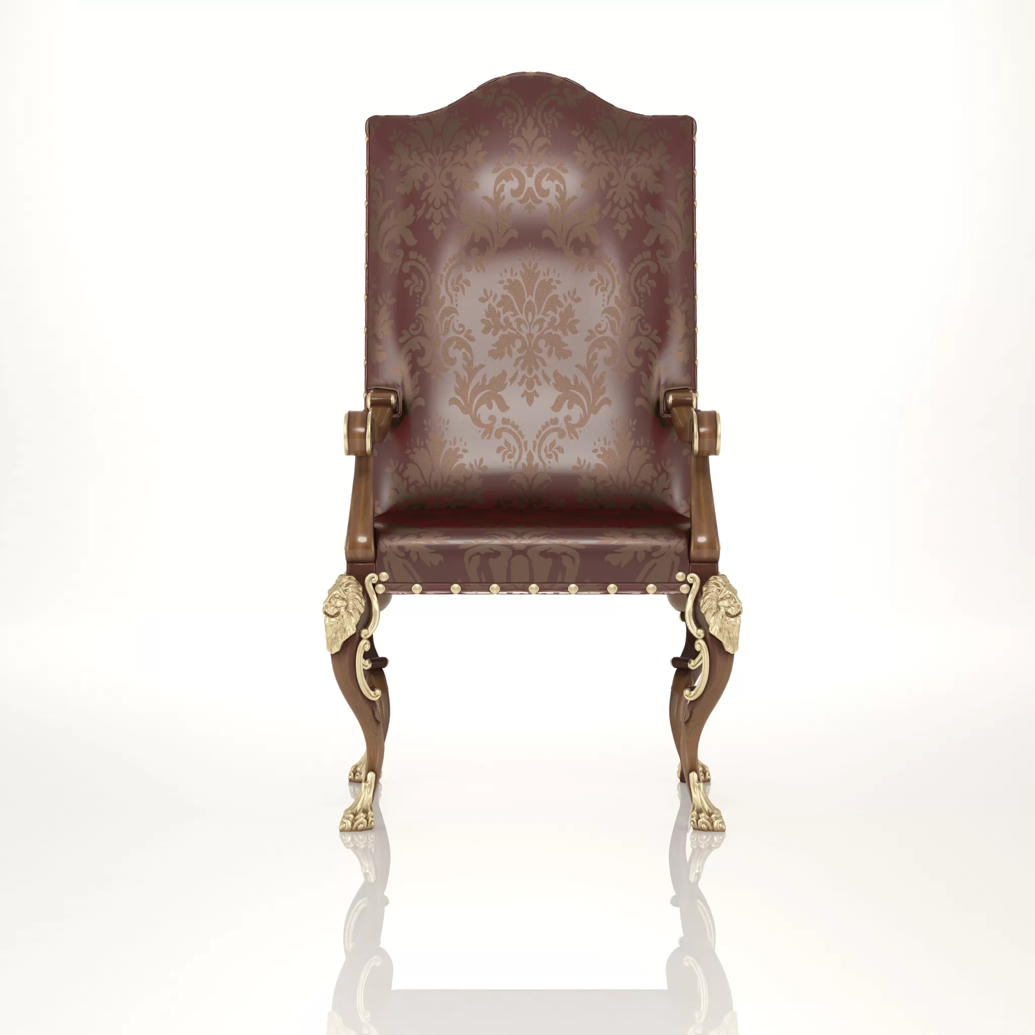 CLASSIC 3D MODELS – Armchair with lion legs – ModeneseGastone