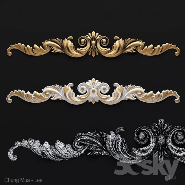 DECORATION – DECORATIVE PLASTER – 3D MODELS – FREE DOWNLOAD – 3657