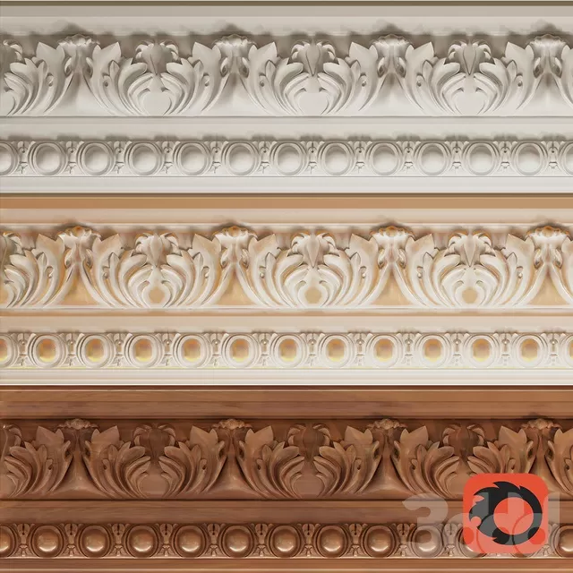 DECORATION – DECORATIVE PLASTER – 3D MODELS – FREE DOWNLOAD – 3659