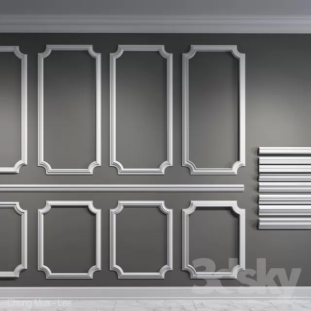 DECORATION – DECORATIVE PLASTER – 3D MODELS – FREE DOWNLOAD – 3663