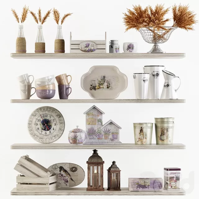 DECORATION – DECORATIVE SET – 3D MODELS – FREE DOWNLOAD – 3741