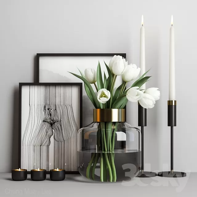 DECORATION – DECORATIVE SET – 3D MODELS – FREE DOWNLOAD – 3753