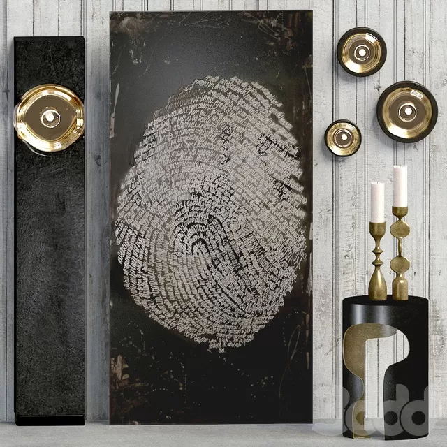 DECORATION – DECORATIVE SET – 3D MODELS – FREE DOWNLOAD – 3754