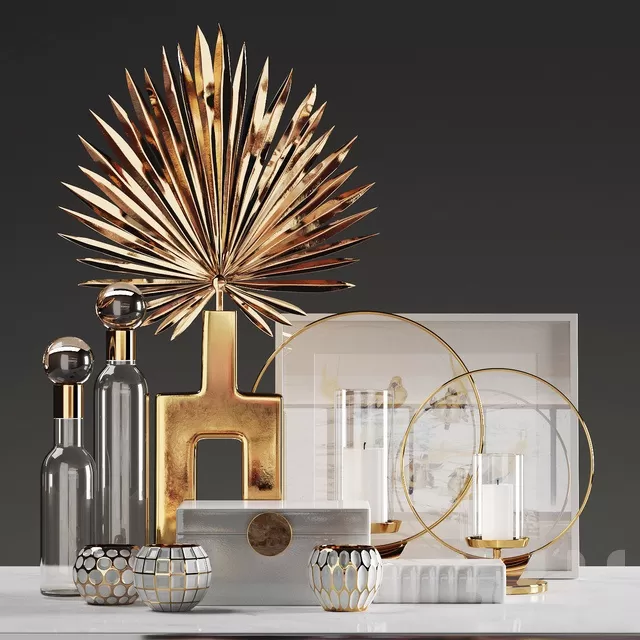 DECORATION – DECORATIVE SET – 3D MODELS – FREE DOWNLOAD – 3763