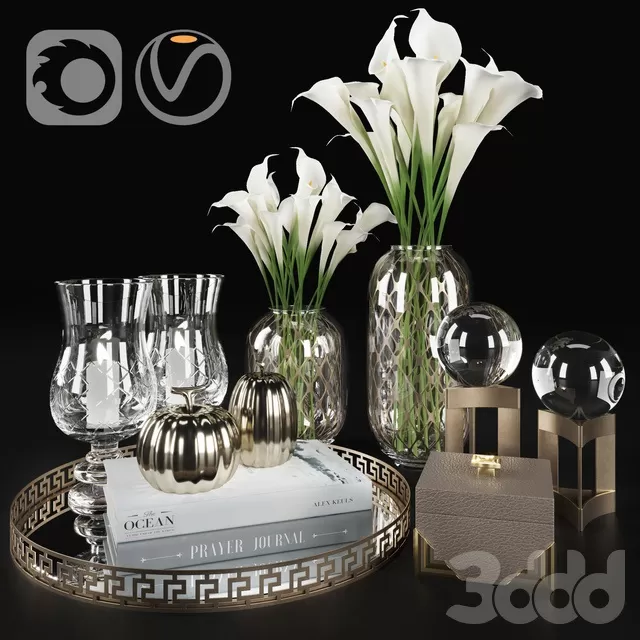 DECORATION – DECORATIVE SET – 3D MODELS – FREE DOWNLOAD – 3768 DECORATION – DECORATIVE SET – 3D MODELS – FREE DOWNLOAD – 3768