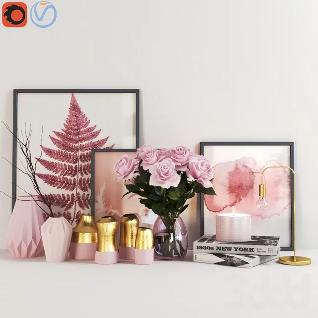 DECORATION – DECORATIVE SET – 3D MODELS – FREE DOWNLOAD – 3825 DECORATION – DECORATIVE SET – 3D MODELS – FREE DOWNLOAD – 3825