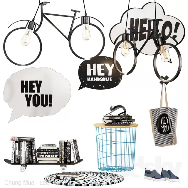 DECORATION – DECORATIVE SET – 3D MODELS – FREE DOWNLOAD – 3837