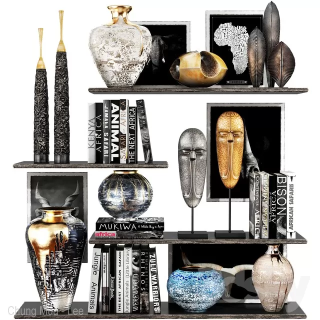 DECORATION – DECORATIVE SET – 3D MODELS – FREE DOWNLOAD – 3843