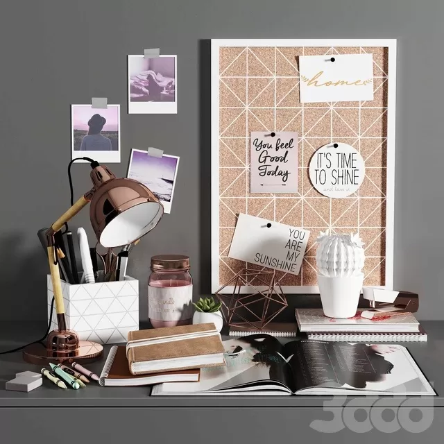 DECORATION – DECORATIVE SET – 3D MODELS – FREE DOWNLOAD – 3853