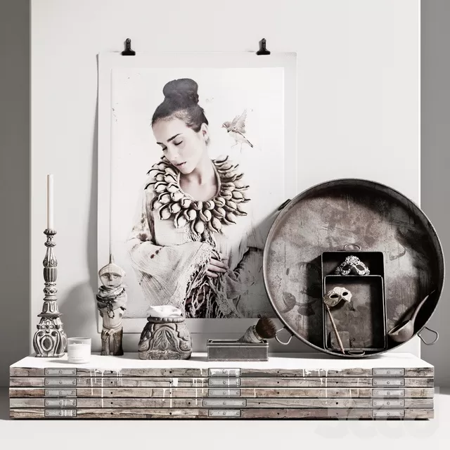 DECORATION – DECORATIVE SET – 3D MODELS – FREE DOWNLOAD – 3858