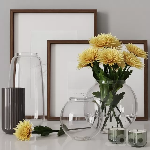 DECORATION – DECORATIVE SET – 3D MODELS – FREE DOWNLOAD – 3861