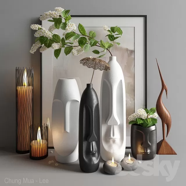 DECORATION – DECORATIVE SET – 3D MODELS – FREE DOWNLOAD – 3862