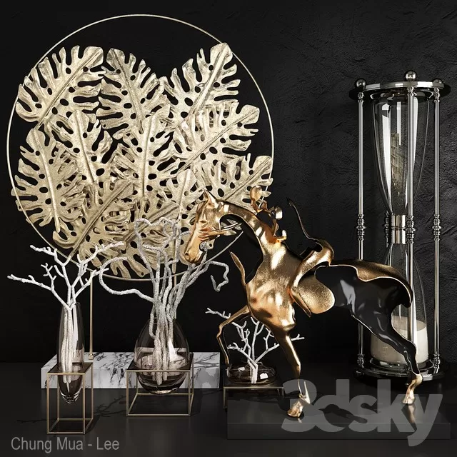 DECORATION – DECORATIVE SET – 3D MODELS – FREE DOWNLOAD – 3865