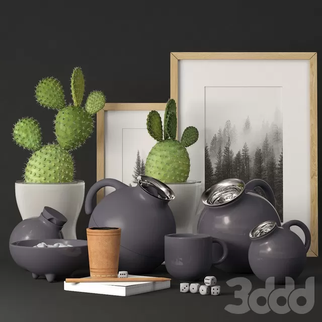 DECORATION – DECORATIVE SET – 3D MODELS – FREE DOWNLOAD – 3873