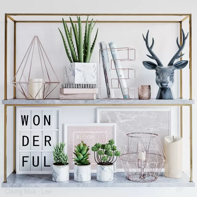 DECORATION – DECORATIVE SET – 3D MODELS – FREE DOWNLOAD – 3875