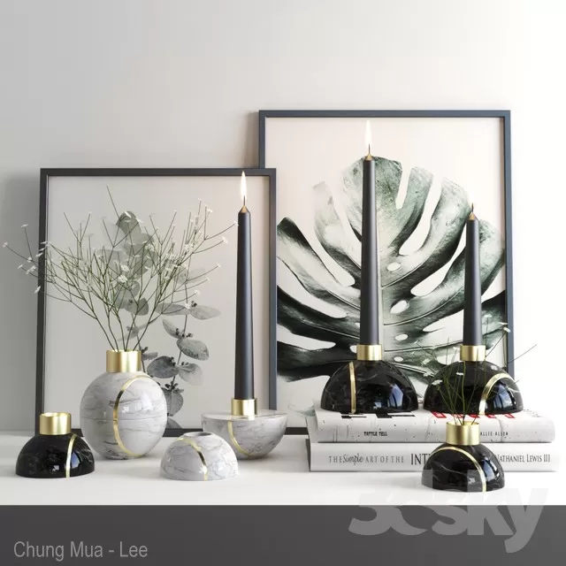 DECORATION – DECORATIVE SET – 3D MODELS – FREE DOWNLOAD – 3879