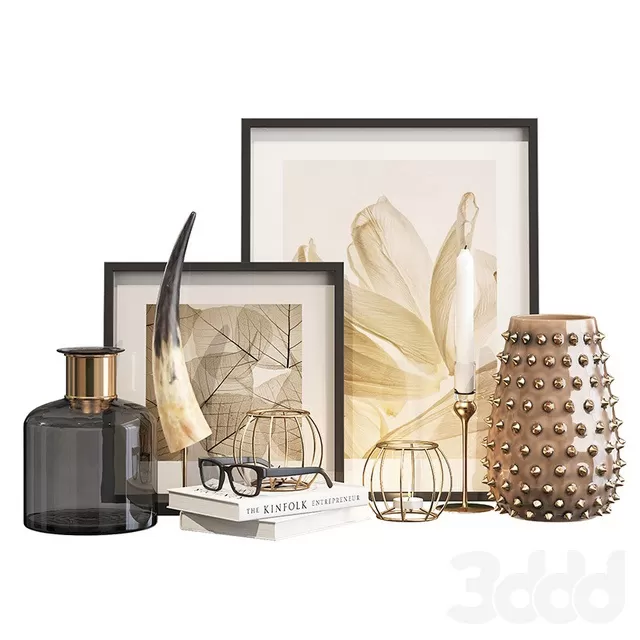 DECORATION – DECORATIVE SET – 3D MODELS – FREE DOWNLOAD – 3880