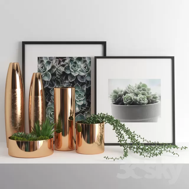 DECORATION – DECORATIVE SET – 3D MODELS – FREE DOWNLOAD – 3881