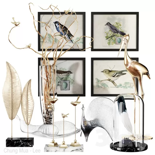 DECORATION – DECORATIVE SET – 3D MODELS – FREE DOWNLOAD – 3887