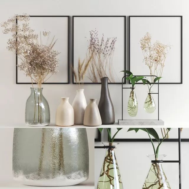 DECORATION – DECORATIVE SET – 3D MODELS – FREE DOWNLOAD – 3889