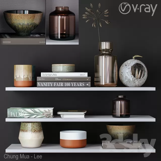 DECORATION – DECORATIVE SET – 3D MODELS – FREE DOWNLOAD – 3893