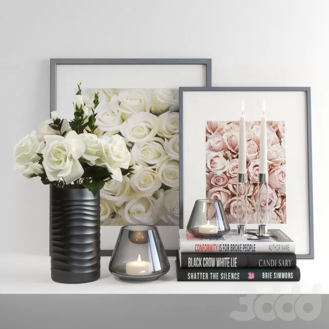 DECORATION – DECORATIVE SET – 3D MODELS – FREE DOWNLOAD – 3898