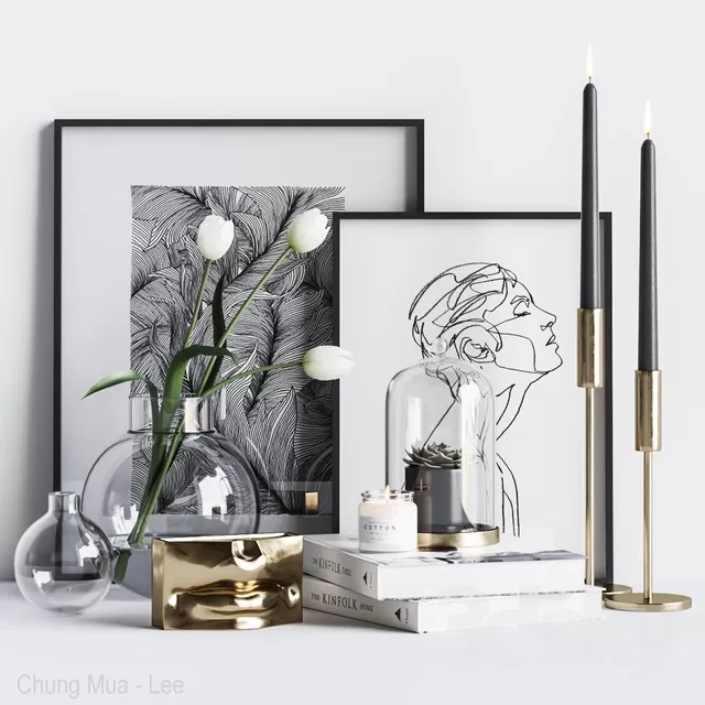 DECORATION – DECORATIVE SET – 3D MODELS – FREE DOWNLOAD – 3900