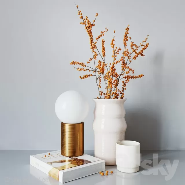 DECORATION – DECORATIVE SET – 3D MODELS – FREE DOWNLOAD – 3901