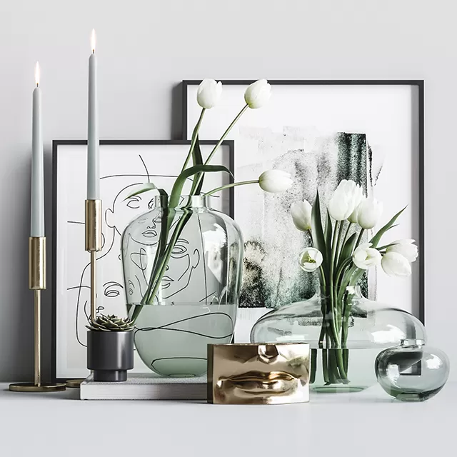 DECORATION – DECORATIVE SET – 3D MODELS – FREE DOWNLOAD – 3910