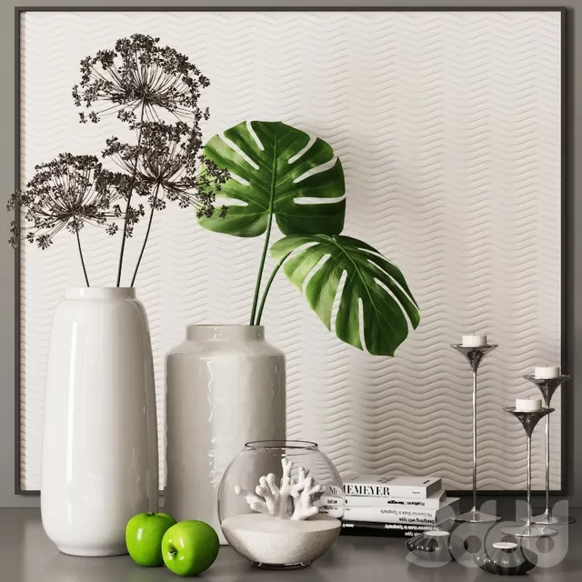 DECORATION – DECORATIVE SET – 3D MODELS – FREE DOWNLOAD – 3911