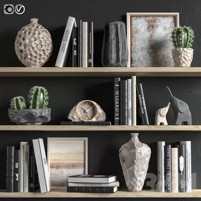 DECORATION – DECORATIVE SET – 3D MODELS – FREE DOWNLOAD – 3912