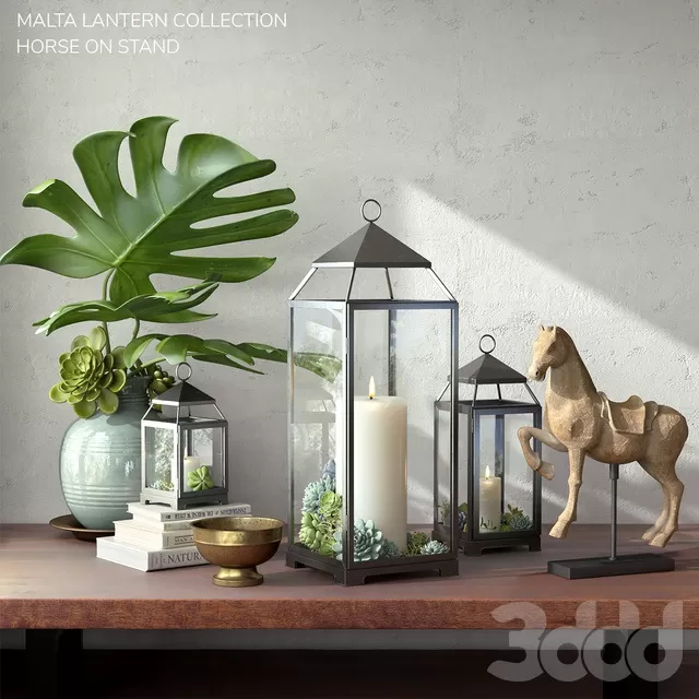 DECORATION – DECORATIVE SET – 3D MODELS – FREE DOWNLOAD – 3914