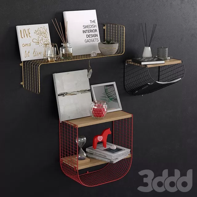 DECORATION – DECORATIVE SET – 3D MODELS – FREE DOWNLOAD – 3919