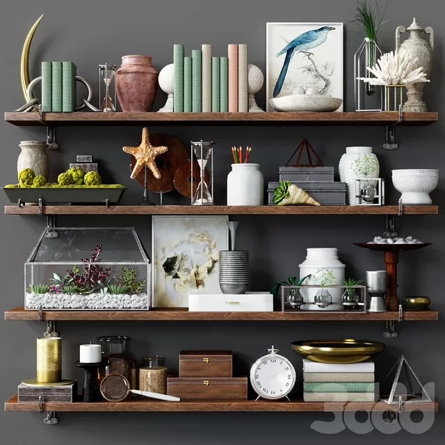 DECORATION – DECORATIVE SET – 3D MODELS – FREE DOWNLOAD – 3924