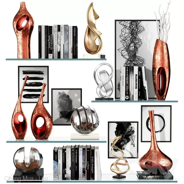 DECORATION – DECORATIVE SET – 3D MODELS – FREE DOWNLOAD – 3931